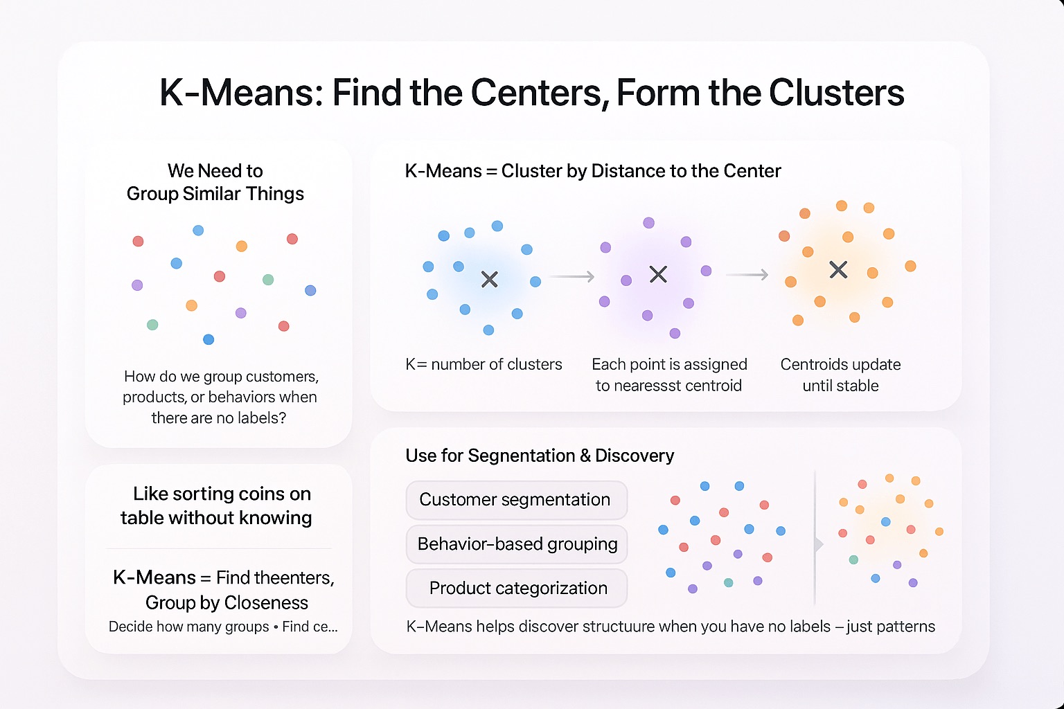AI 105: Unsupervised Learning: Discovering Patterns in Data